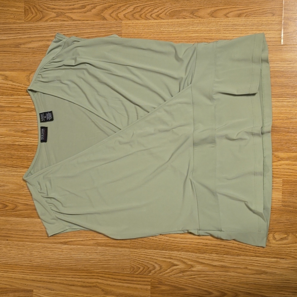 Pale green wrap tank